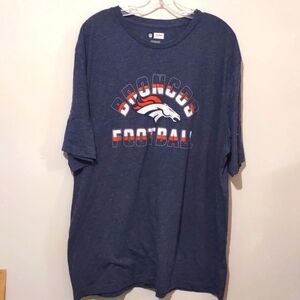 NFL team apparel Denver broncos football jersey casual t-shirt men's 2xlt 2xl